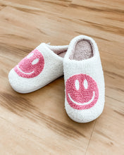 Load image into Gallery viewer, Retro Smiley Face Slippers - Womens
