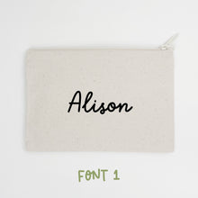 Load image into Gallery viewer, Personalized Small Zipper Pouch
